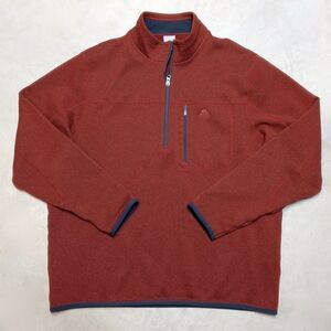 Vintage Nike ACG 1/4 Zip Pullover Sweatshirt Size 2XL Burnt Orange Y2K Sweater